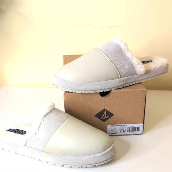 Sperry Shoes - Sperry Women's 11 Cape May Mule Slipper In Ivory, NEW